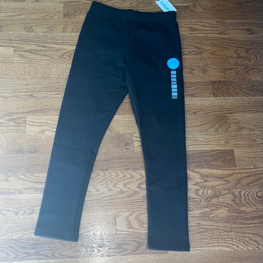 Carters kids, cozy leggings, size 10 new with tags black.